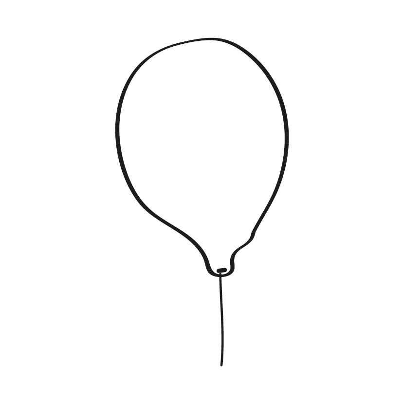 Balão branco pirata - Image 2